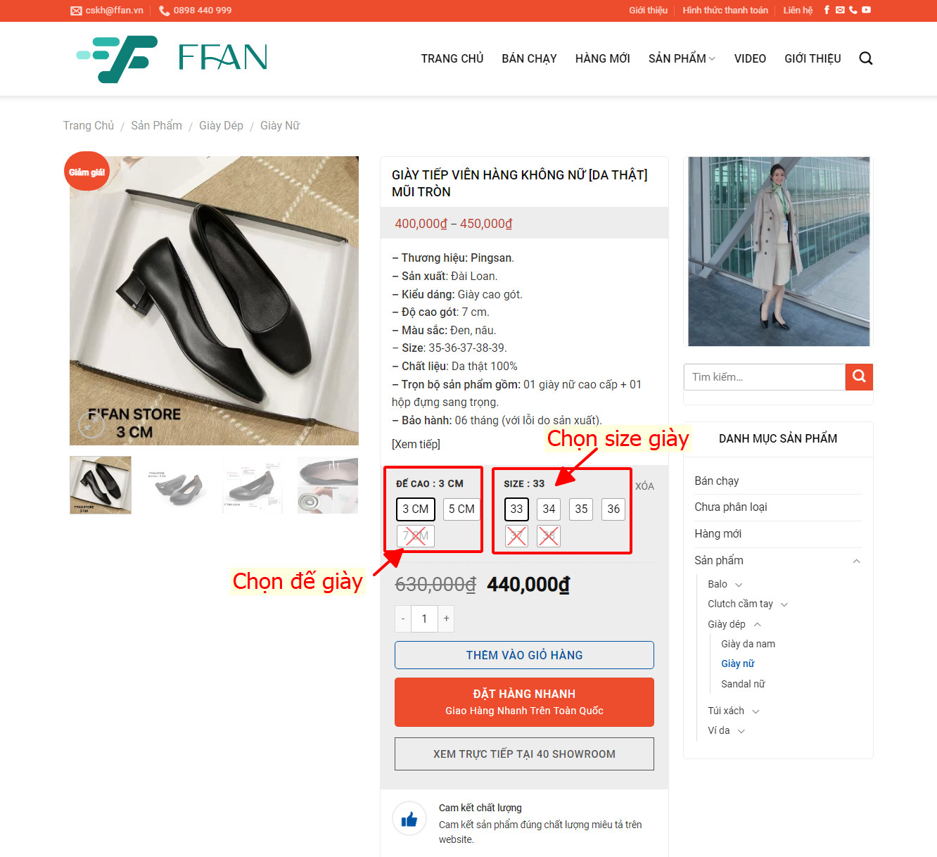 Giày tiếp viên hàng không [DA THẬT] mềm mại size 33-43 - mã 889 - FFAN ...