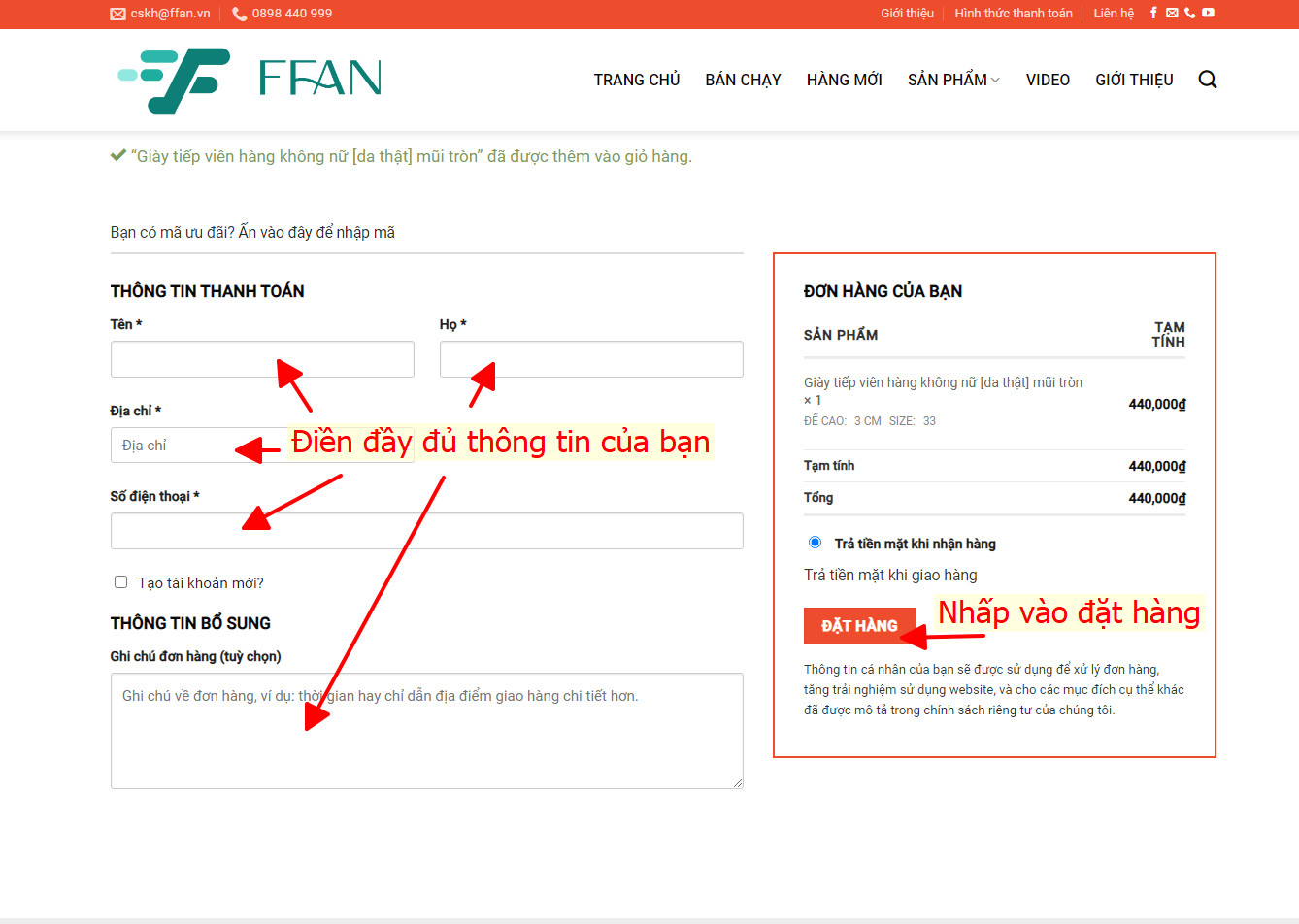Giày mũi vuông [DA THẬT] mềm mại - mã MVM - FFAN STORE