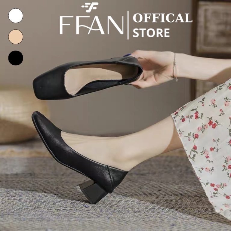 Giày mũi vuông [DA THẬT TOÀN BỘ] mềm mại size 34-43 - G500 - FFAN STORE